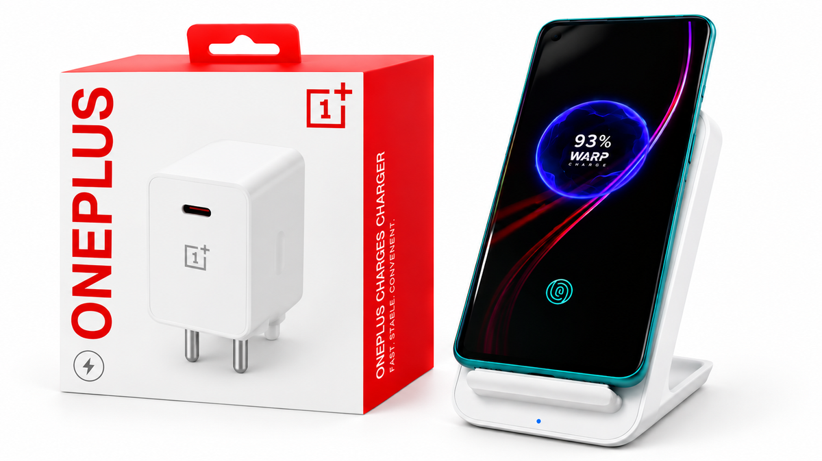 OnePlus 30W Warp Fast Charging Adapter – 2 Pin (White)