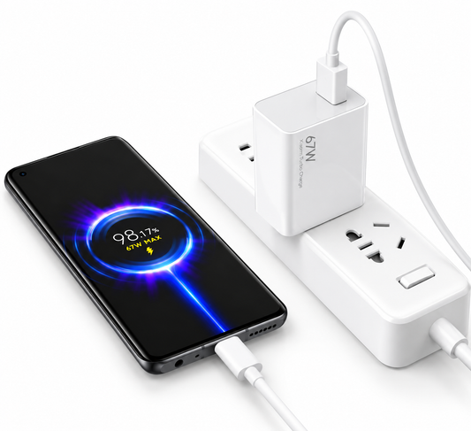 Xiaomi 67W Turbo Fast Charging Adapter – 100% Original (White)