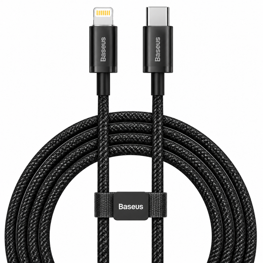Baseus Dynamic Series Fast Charging Data Cable Type-C to Lightning 20W 1M – White and Black
