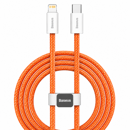 Baseus Dynamic Series Fast Charging Data Cable Type-C to Lightning 20W 1M – White and Black