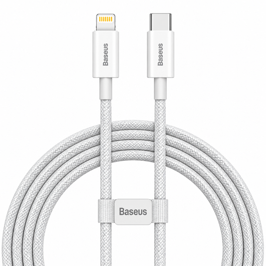 Baseus Dynamic Series Fast Charging Data Cable Type-C to Lightning 20W 1M – White and Black