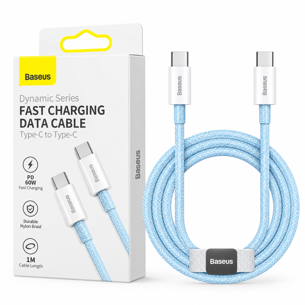 Baseus Dynamic Series 100W Fast Braided Charging Data Cable Type-C to Type-C