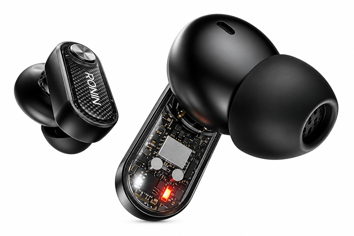 Ronin Glaze Wireless Gaming Earbuds – Black