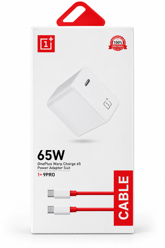OnePlus 65W Warp Fast Charging Adapter –100% Original