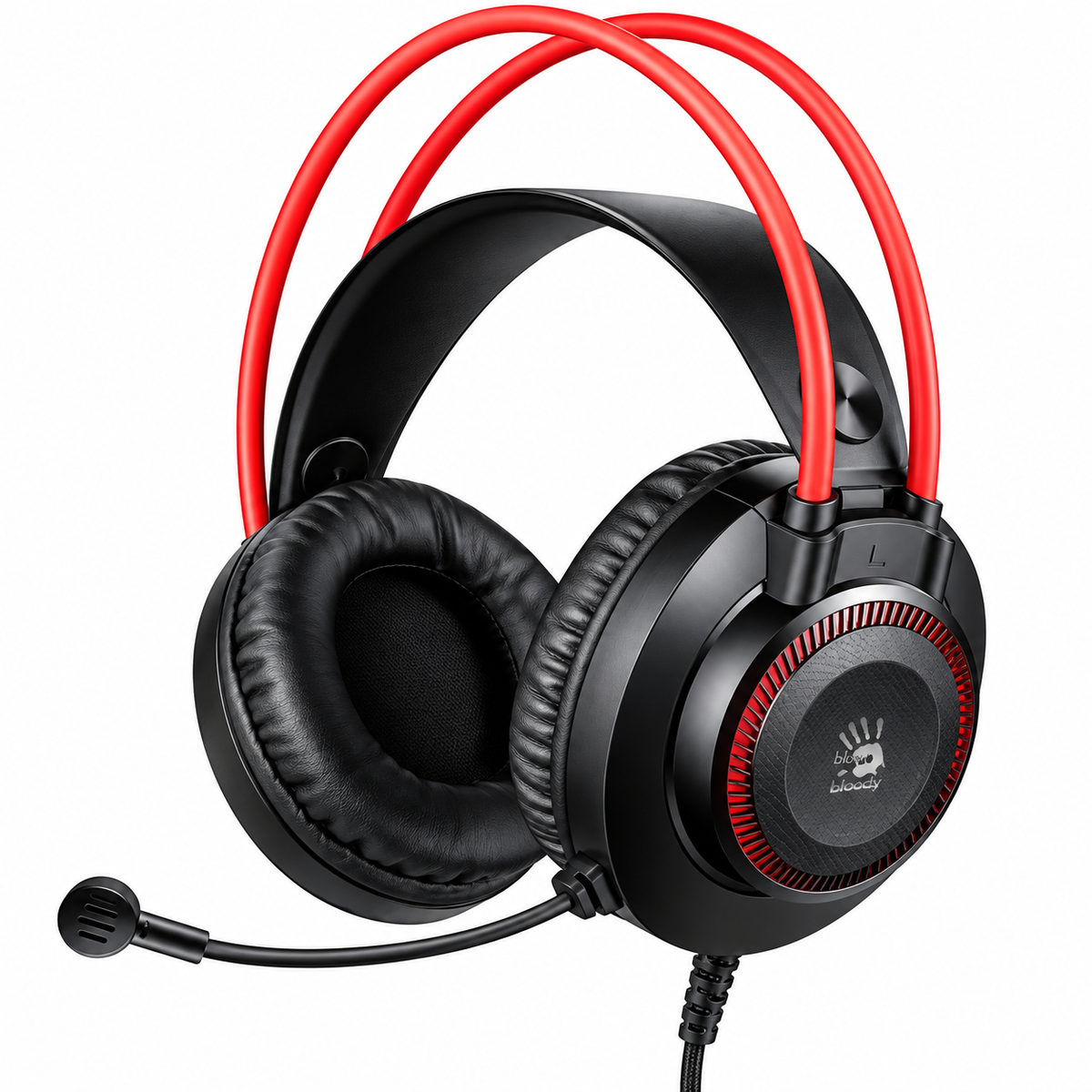 Bloody G200 RGB Gaming Headset – Black & Red