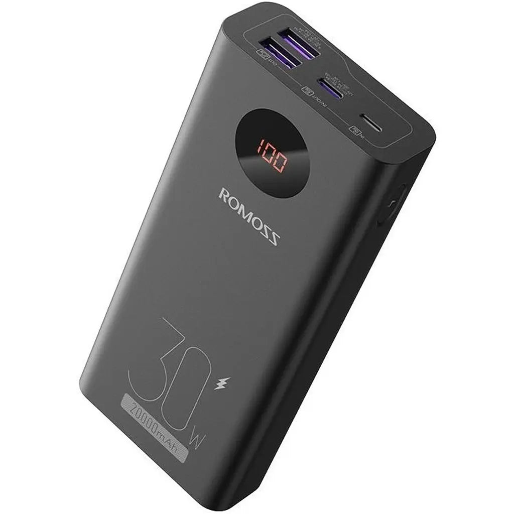 ROMOSS 20000mAh 30W Fast Charging Power Bank – LED Digital Display